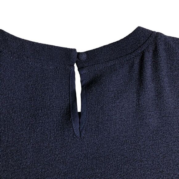Anthropologie Sunday In Brooklyn Dress Womens Medium Navy Blue Crepe Corset Side - Picture 9 of 14